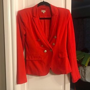 Daniel Cremieux tomato red blazer, sz XS
